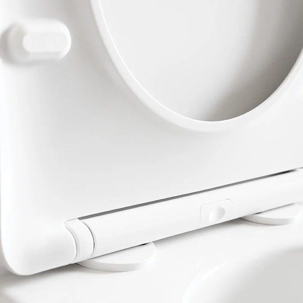 Geberit Geberit, závesný set pod omietku Duofix Delta + závesná WC misa Desna s toaletným sedadlom z duroplastu, Vortex splachovanie, biela lesklá, LAV-SETDESNAGEB