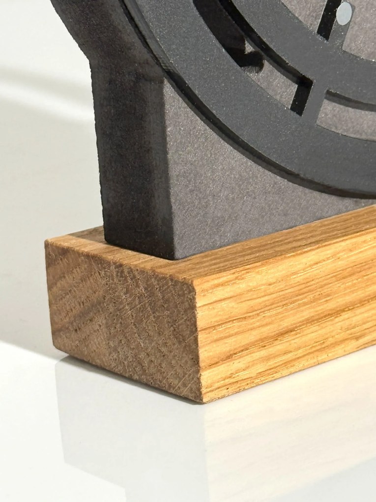 Dekorstudio Drevené stolové hodiny Black Oak 2