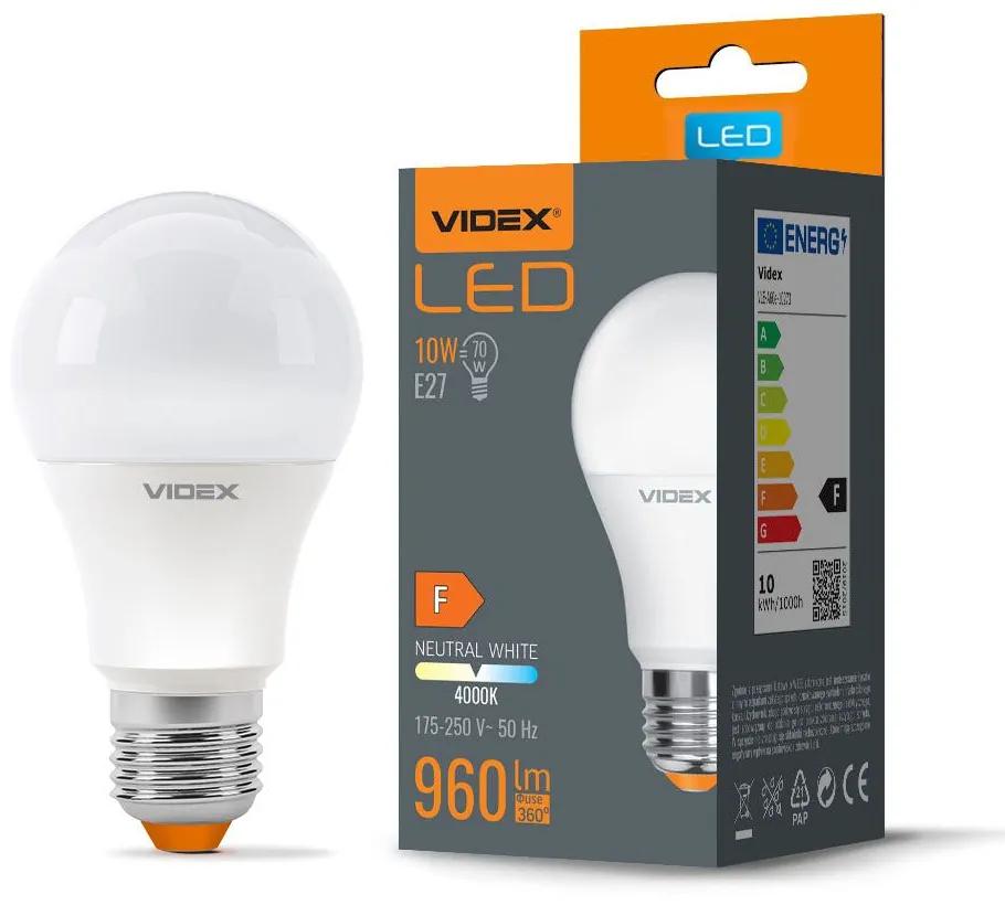 LED žiarovka | VIDEX E27-A60-10W-NW