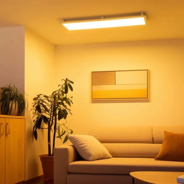 Eglo 32734 - LED RGBW stmievateľný povrchový panel SALOBRENA-C 34W/230V biela + diaľkový ovládač