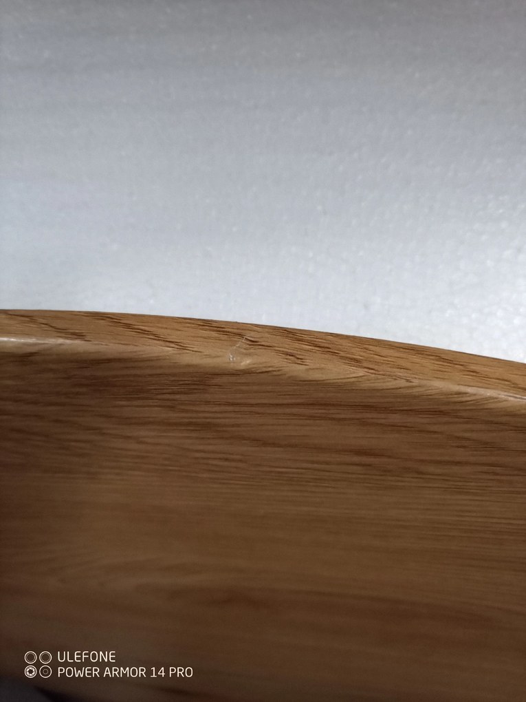 AKCIA Dubový jedálenský stôl s čiernymi nohami TETIS 100x100 II. akosť