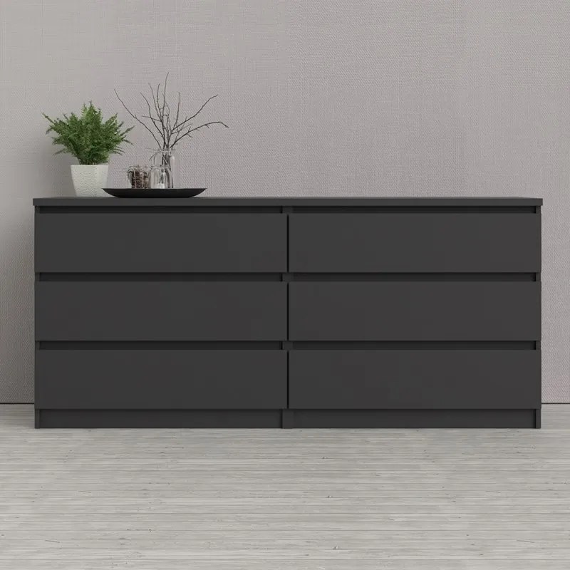 Komoda Simplicitous 232 čierna mat