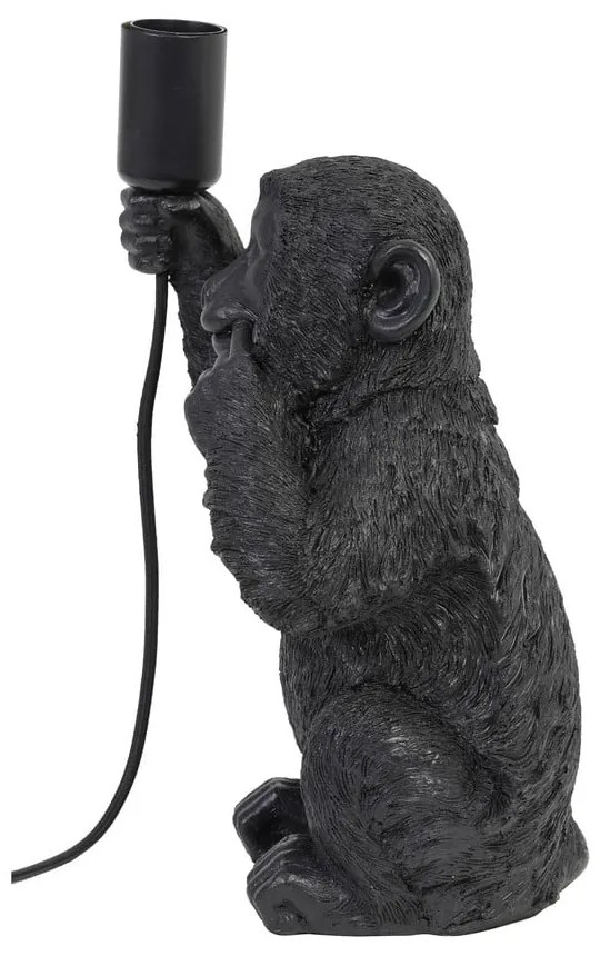 Čierna stolová lampa (výška 34 cm) Monkey - Light & Living