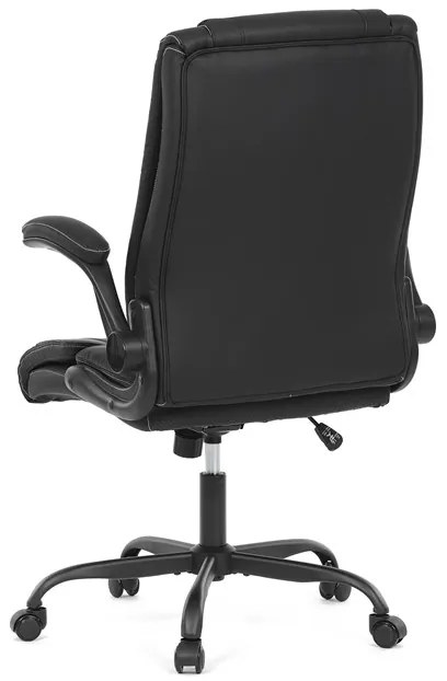 Autronic BONTEC Kancelárske kreslo, hojdací mechanizmus, čierna ekokoža, KA-Y344 BK Farba: Modrá