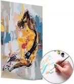 Maľovanie podľa čísel KOBE BRYANT SPOMIENKA – nízka náročnosť 40x60 cm