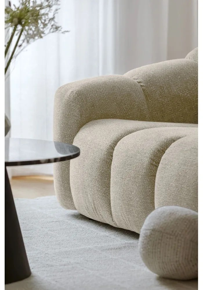 Béžová rohová pohovka (ľavý roh/do L) Shell – Miuform