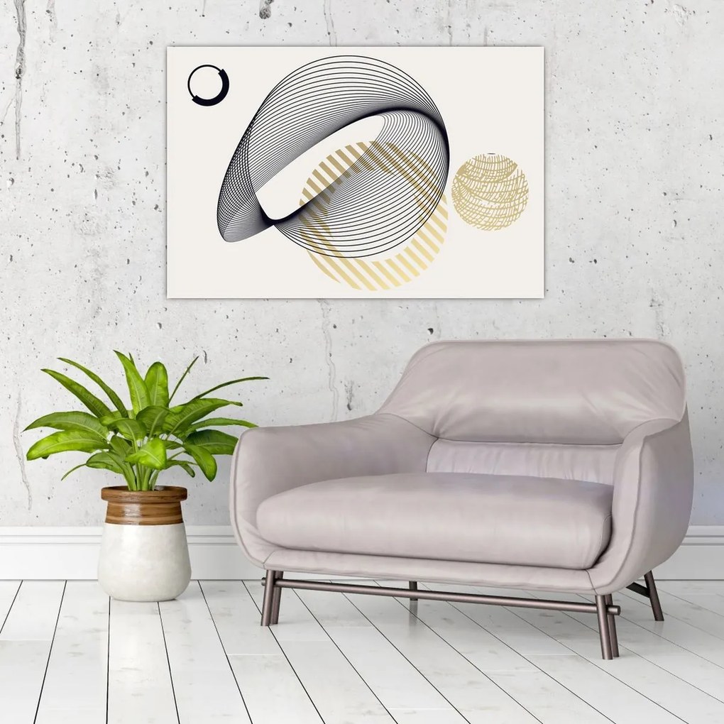 Obraz - Geometrické tvary N⁰3 (90x60 cm)