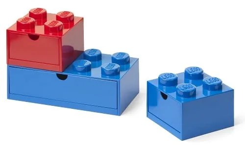 Plastové detské úložné boxy v súprave 3 ks Multi-Pack - LEGO®