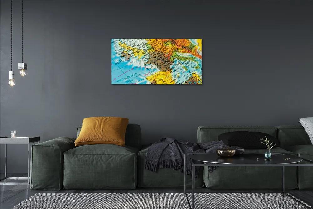 Obraz canvas zemegule mapa 125x50 cm