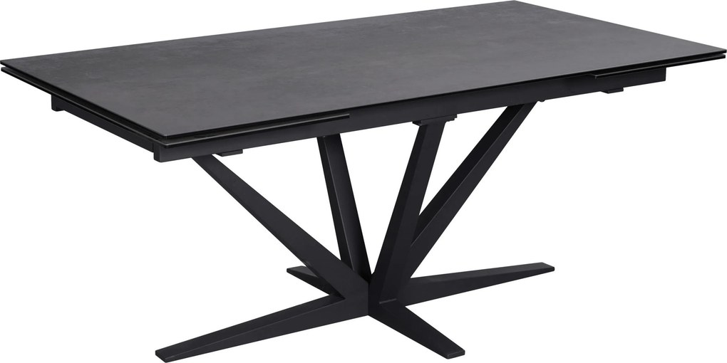 XXXLutz JEDÁLENSKÝ STÔL, čierna, bronzová, 180-280/95/76 cm Novel - Stoly - 000069013301