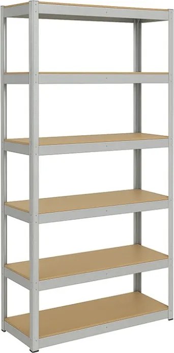 Akcia 5x Regál 240x90x50 cm pozinkovaný 6-policový, nosnosť 1050 kg