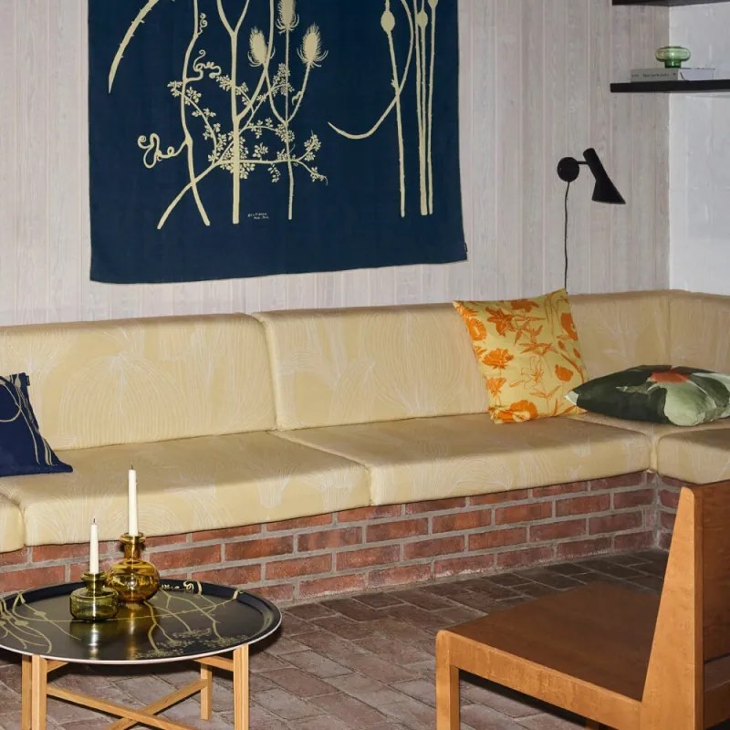Obliečka na vankúš Valssi Valssi 50x50, zeleno-oranžová