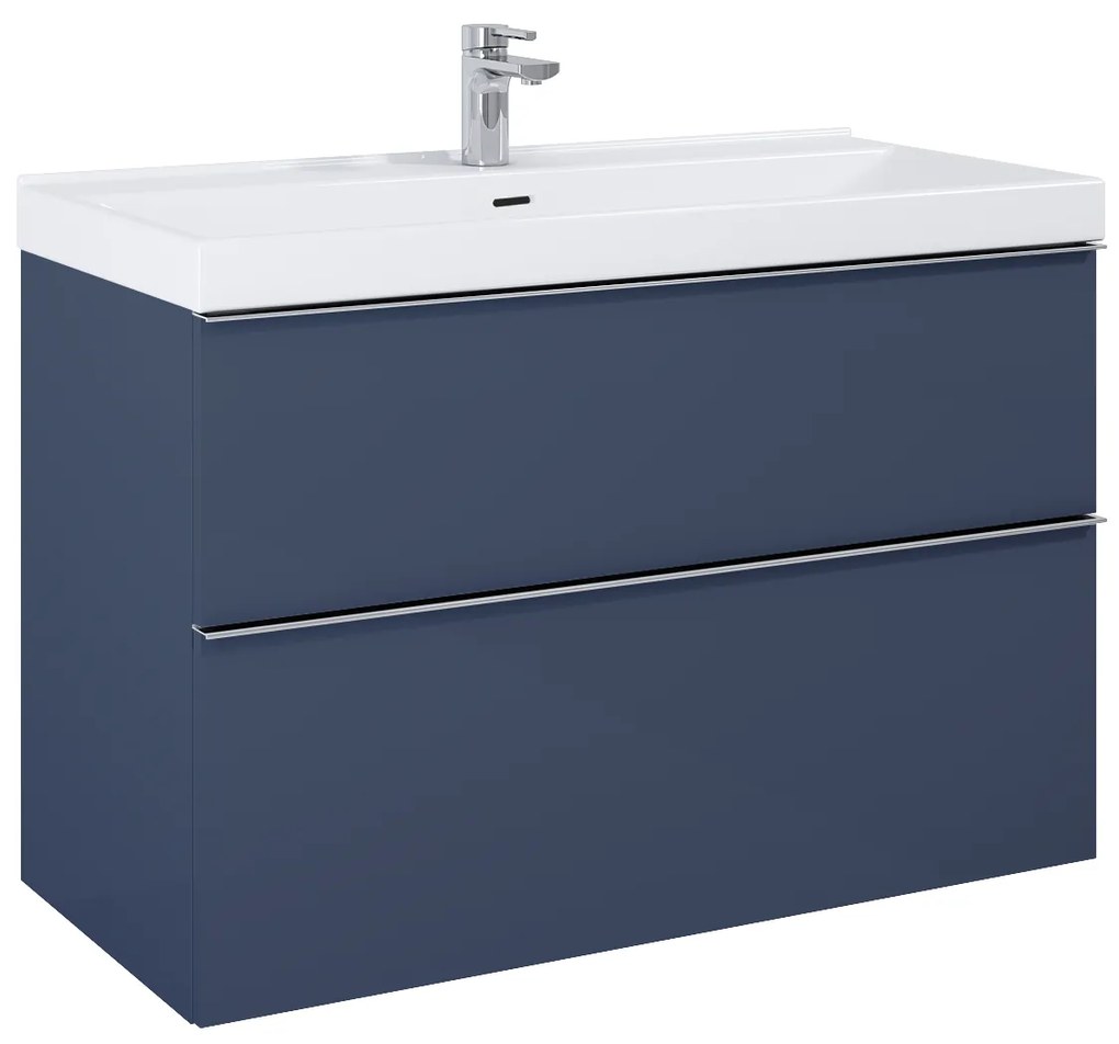 Elita Look, umývadlová skrinka 100x45x64 cm 2S PDW, modrá matná, ELT-168576