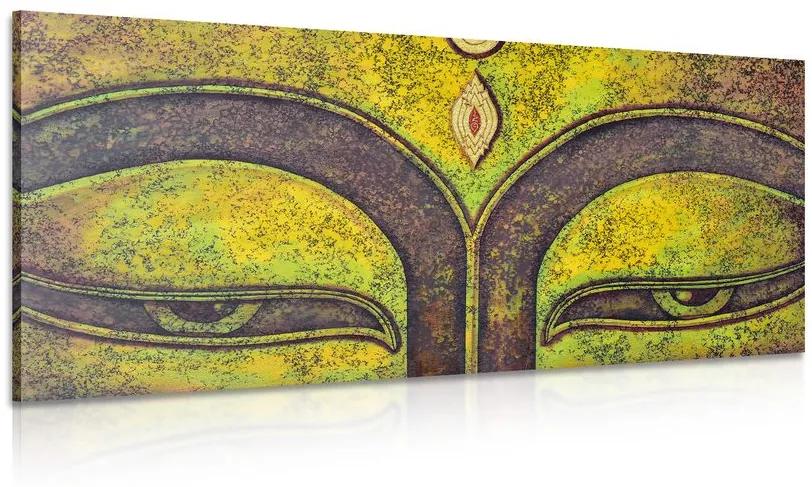Obraz oči Budhu maľované akrylovou farbou Varianta: 100x50