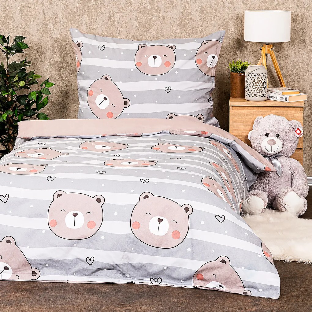 4Home Detské bavlnené obliečky Little bear