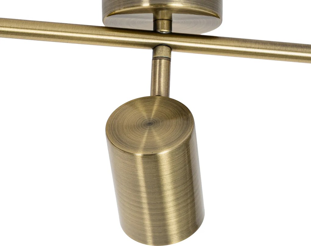 Moderný reflektor bronzový sklápací 3-svetlo - Jeana