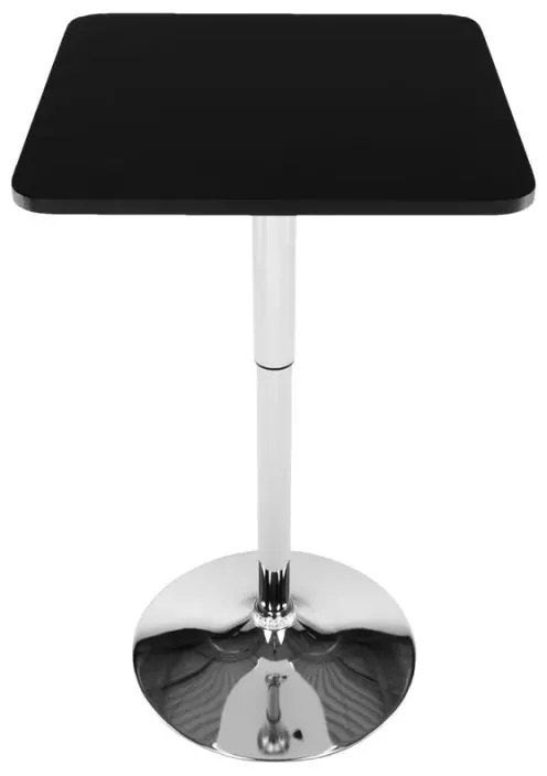 Kondela Barový stôl s nastaviteľnou výškou, FLORIAN, čierna, 84-110