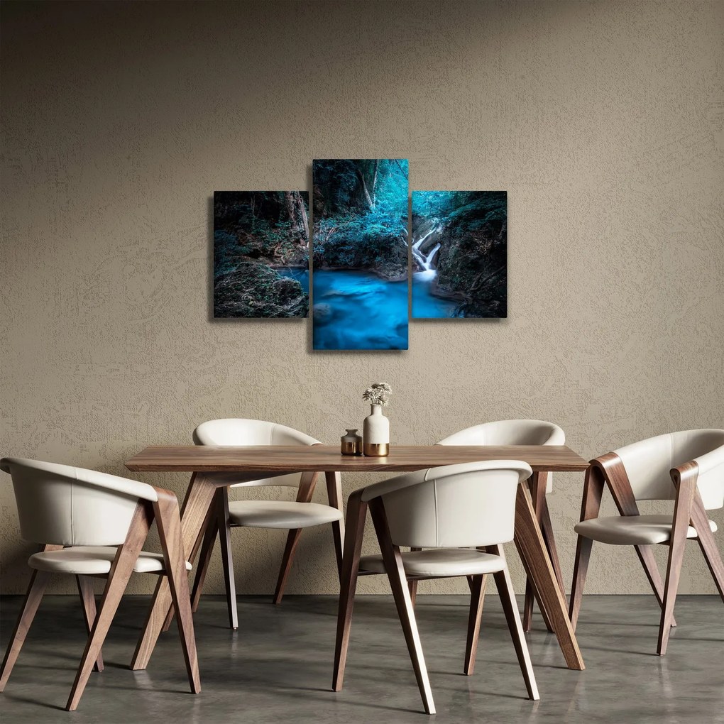 Obraz - Magická noc v tropickom lese (90x60 cm)