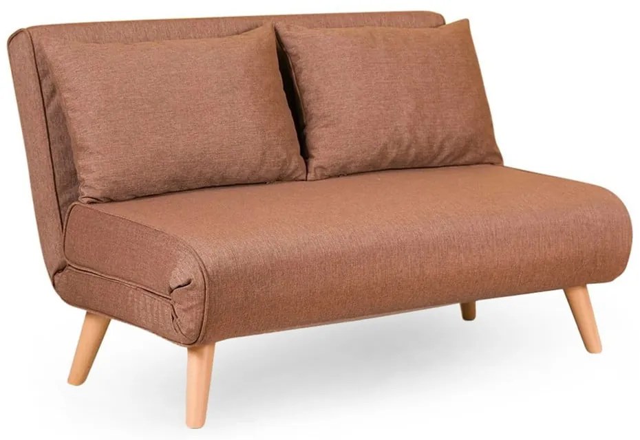Hnedá rozkladacia pohovka 120 cm Folde – Artie