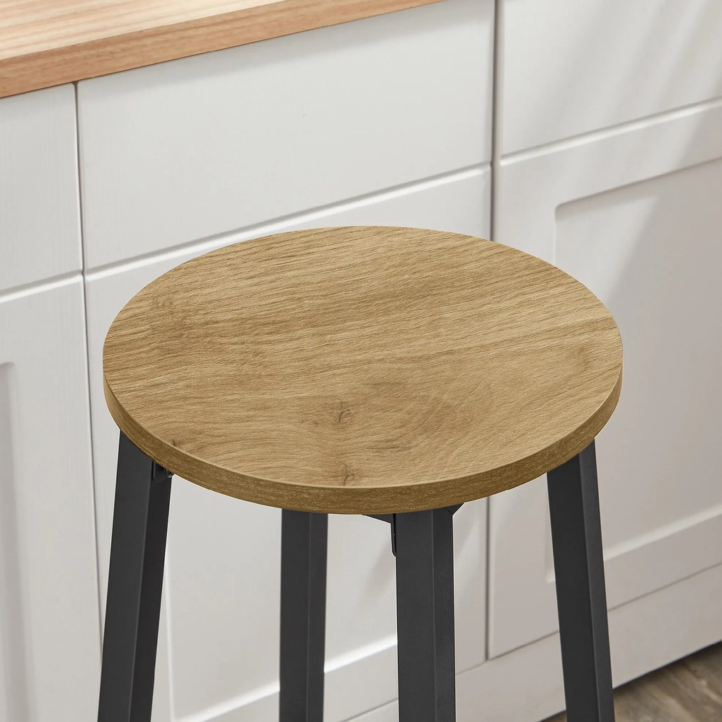 Barová stolička TAYLOR ARTISAN s čiernymi nohami