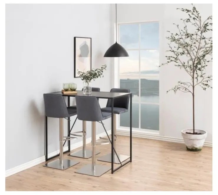 Čierny barový stolík Actona Seaford