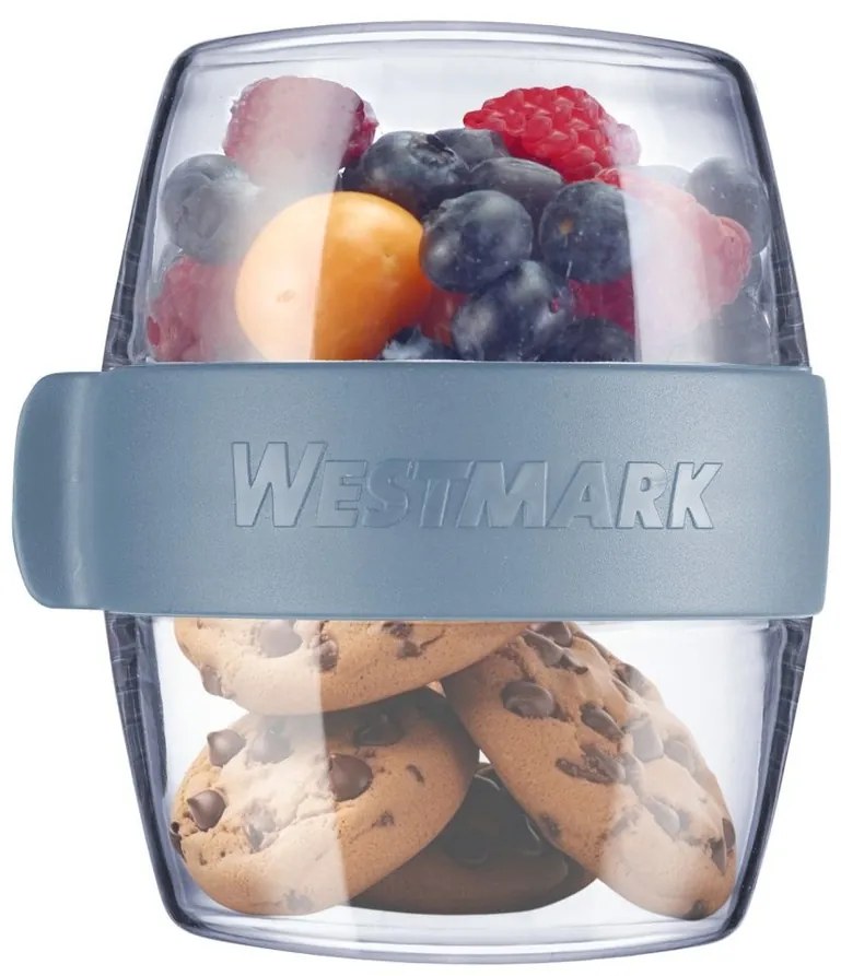 Westmark Dvojdielna dóza na desiatu MINI, 400 ml, modrá