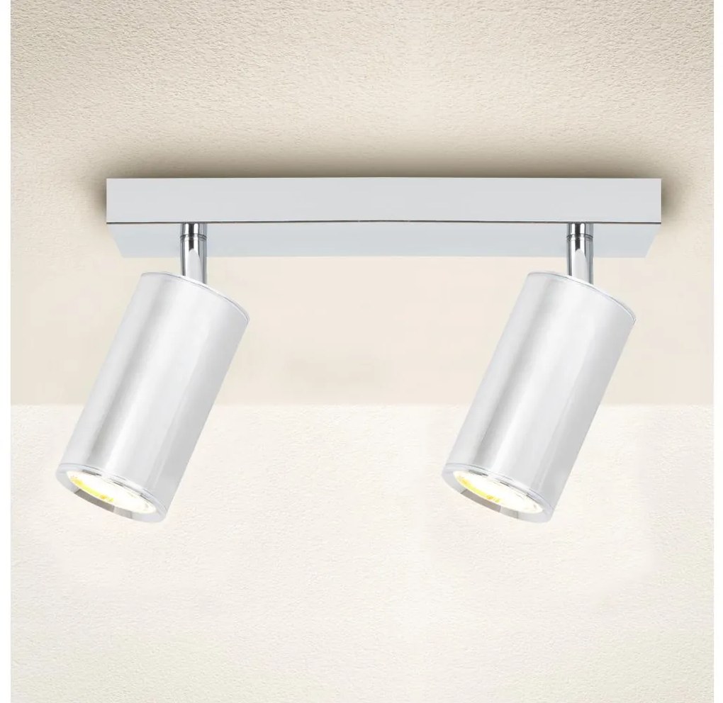 Brilagi - Kúpeľňové bodové svietidlo SELE 2xGU10/30W/230V IP44 lesklý chróm BG1641