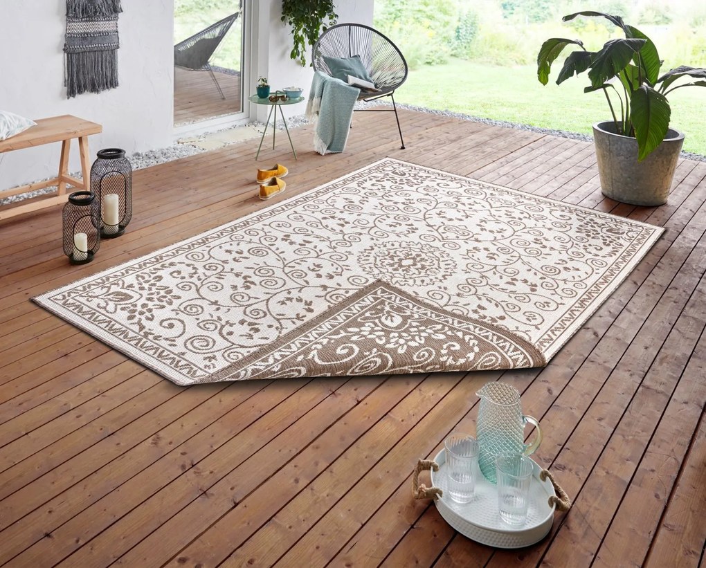 NORTHRUGS - Hanse Home koberce Kusový koberec Twin Supreme 105451 Leyte Linen – na von aj na doma - 200x290 cm