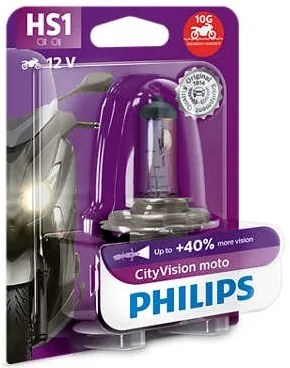 PHILIPS Žiarovka 12V 35/35W PX43t HS1 CityVision Moto