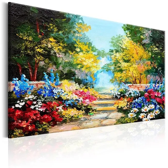 Obraz - The Flowers Alley Veľkosť: 90x60, Verzia: Na talianskom plátne