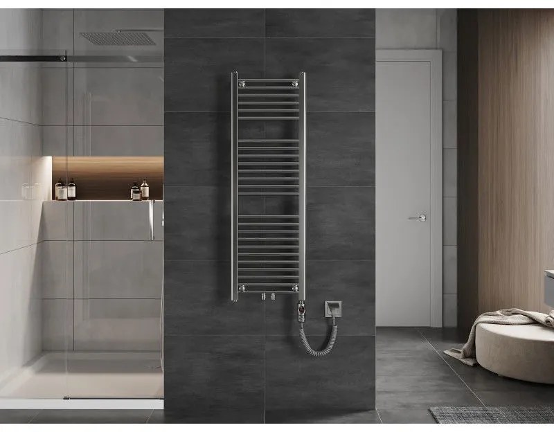 Mexen Mars, elektrické vykurovacie teleso 1200 x 400 mm, 300 W, chrómová, W110-1200-400-2300-01