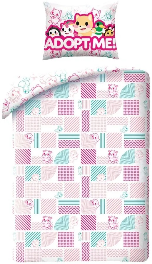 Bavlnené posteľné obliečky Adopt Me! - Roblox - 100% bavlna - 70 x 90 cm + 140 x 200 cm