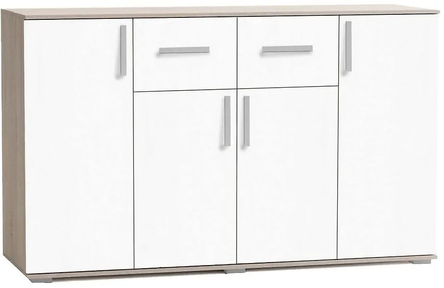 Komoda Jacob III dub sonoma/biela