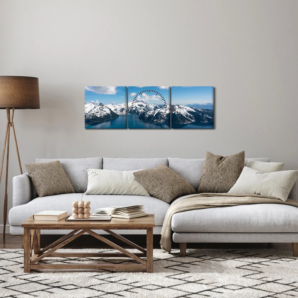 Obraz - Garibaldi Park (s hodinami) (90x30 cm)