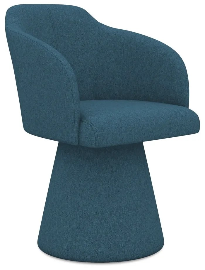 Modré čalúnené jedálenské kreslo Kanoa – Makamii