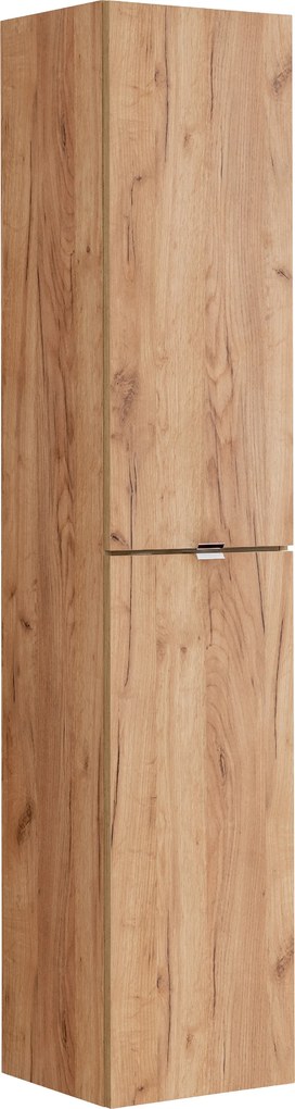 Comad Doplnková kúpeľňová skrinka vysoká Capri Oak 35 dub zlatý craft