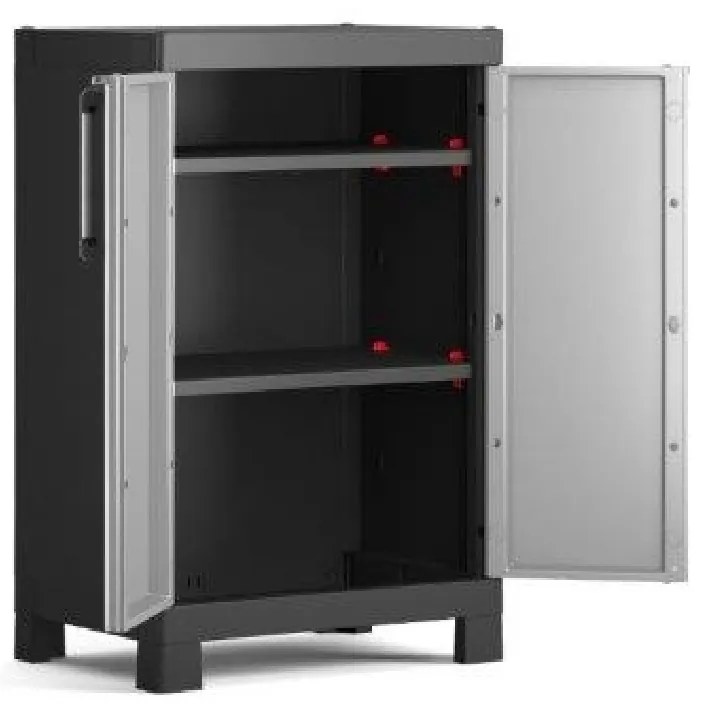 KIS Skriňa DETROIT nízka 65 cm, sivá