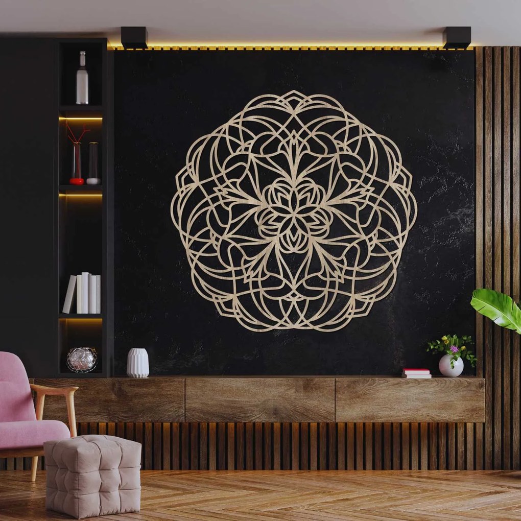 SENTOP | Drevená nástenná mandala – Elegantná dekorácia z dreva | SENTOP HDF0250