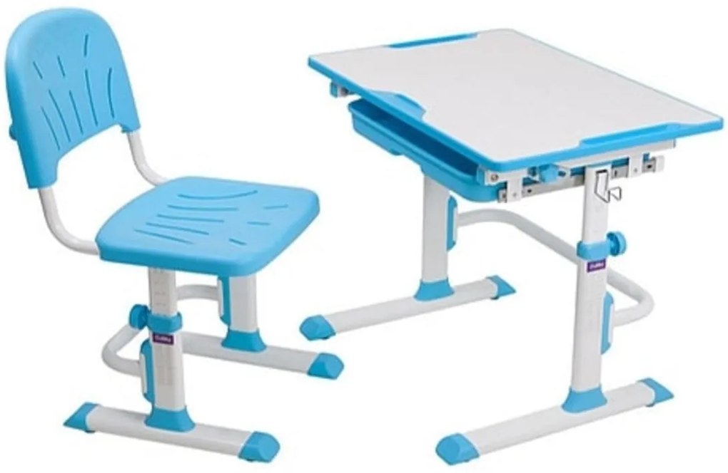 Fundesk Rastúci stôl CUBBY LUPIN + stolička Farba: Modrá