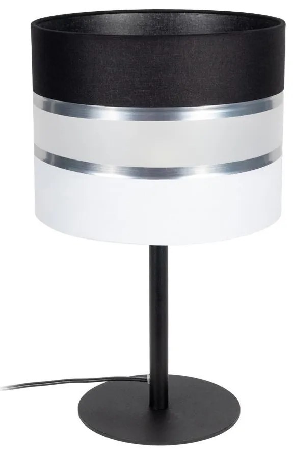 Stolná lampa CORAL 1xE27/60W/230V čierna/biela