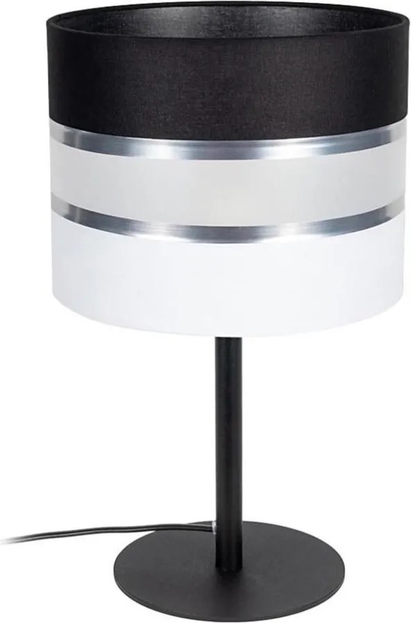 Stolná lampa CORAL 1xE27/60W/230V čierna/biela