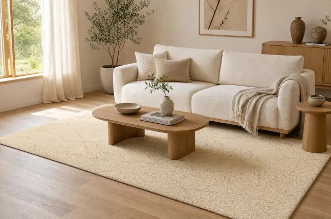 Koberec DUNE WOOL 497 03 TM100 krémový