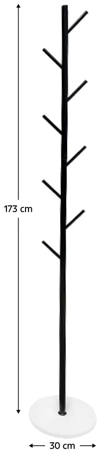 Vešiak TUKAN, čierny