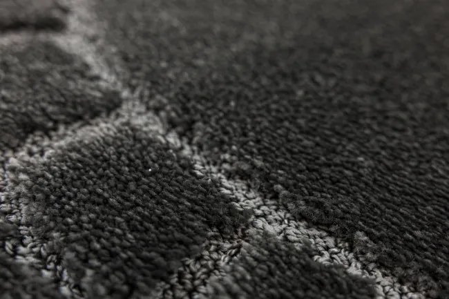 Kúpeľňový koberček Ocean tmavosivý ovál