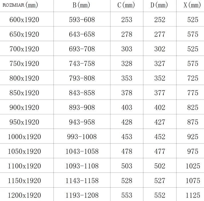 Mexen Lima, skladacie sprchové dvere do otvoru 60 x 190 cm, 6mm číre sklo, chrómový profil, 856-060-000-01-00
