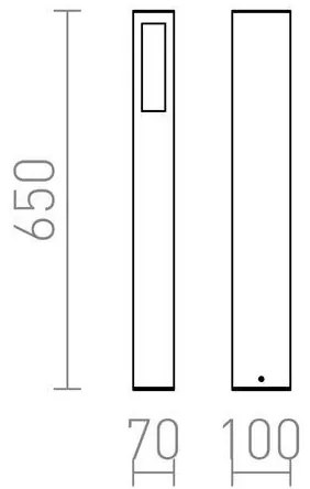 RED - Design Rendl - R10441 - Vonkajšia lampa TREEZA 1xE27/26W/230V IP54