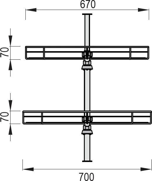 STRONG karusel 4/4 s montážnou tyčou