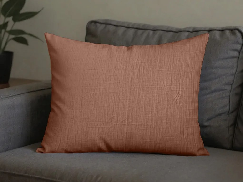 Mušelínová obliečka na vankúš MUSSARI 70x90 cm, svetlohnedý
