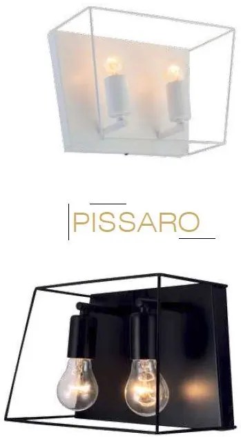 ACA DECOR Nástenné svietidlo PISSARO, biela farba