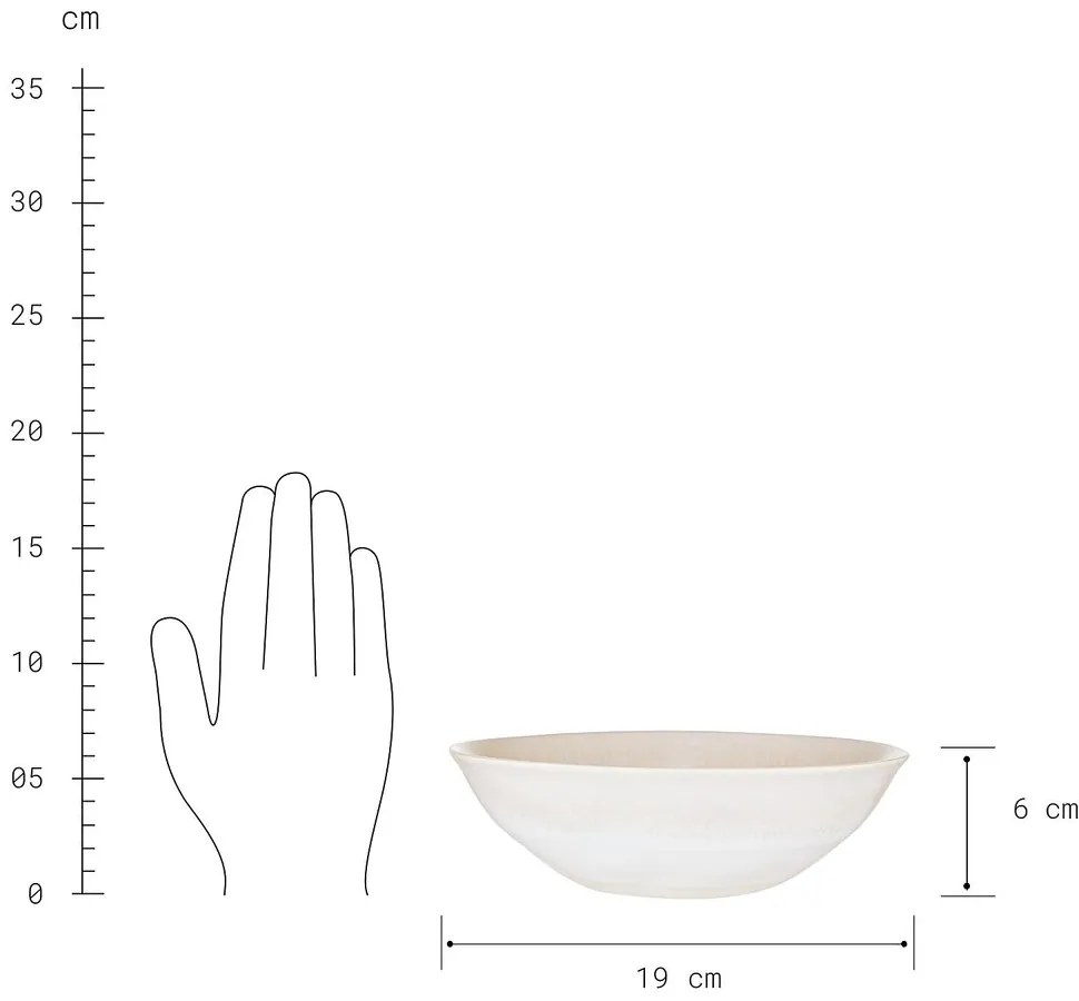 ATLANTIS Miska 550 ml - béžová
